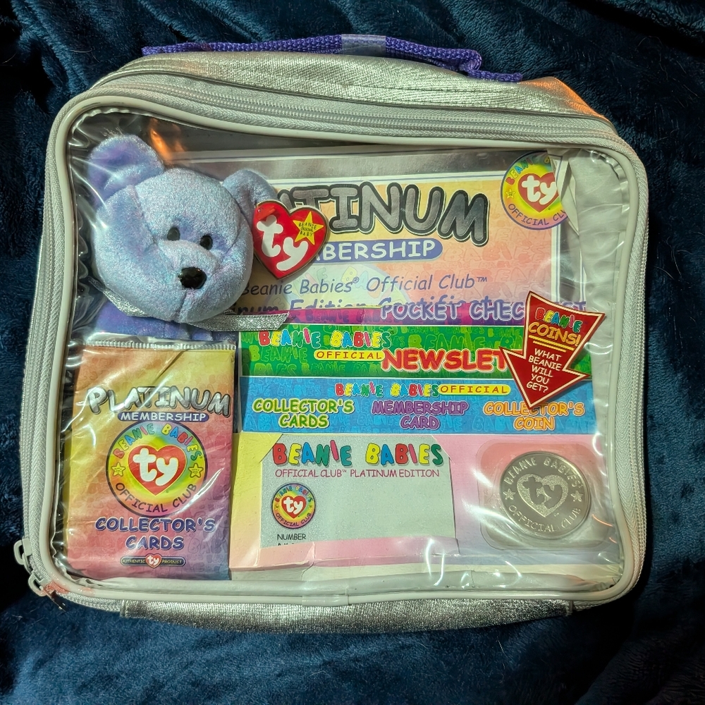 TY Beanie Baby Official Club Membership Kit BBOC Platinum Edition